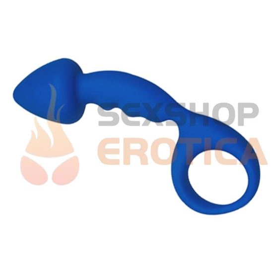 Dilatador anal flexible curvo